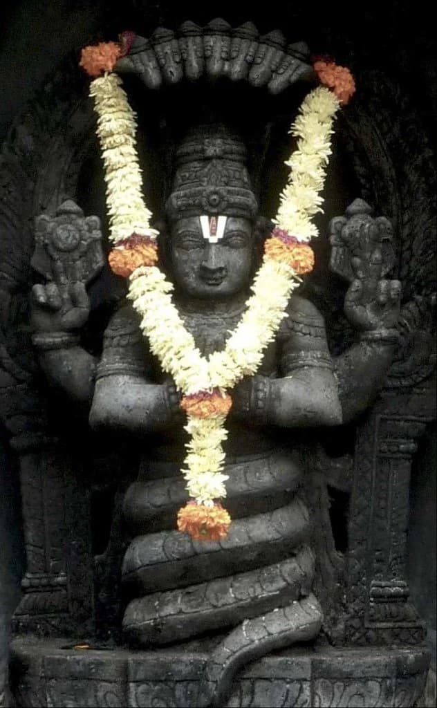 Patanjali stone sculpture